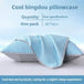 Summer Cooling Pillowcase Solid Color Ice Bean Bean Pillowcase Cool Feeling Air Conditioning Cover Washable (No Pillow) 48x74cm - Sleep Galleria