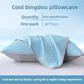Summer Cooling Pillowcase Solid Color Ice Bean Bean Pillowcase Cool Feeling Air Conditioning Cover Washable (No Pillow) 48x74cm - Omega Lifestyles