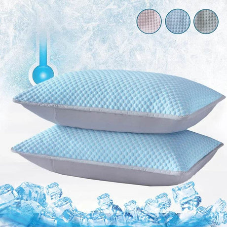 Summer Cooling Pillowcase Solid Color Ice Bean Bean Pillowcase Cool Feeling Air Conditioning Cover Washable (No Pillow) 48x74cm - Sleep Galleria