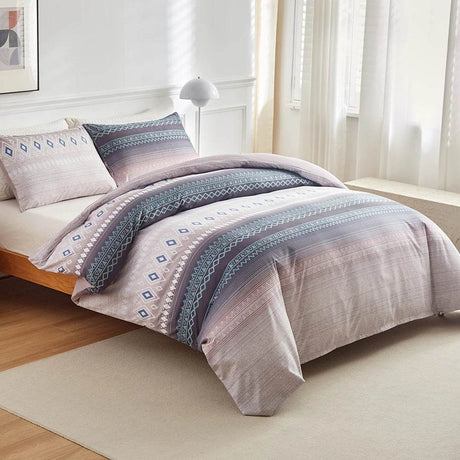 Three-piece quilt set, king size, all-season, multiple colors - Sleep Galleria