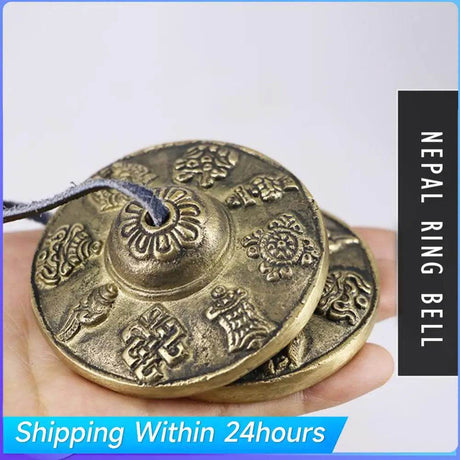 Tibetan Tingsha Cymbals Portable Meditation Chime Bells Mental Health Relief Easy To Play Yoga Classes Accessories - Omega Lifestyles