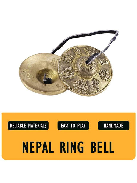 Tibetan Tingsha Cymbals Portable Meditation Chime Bells Mental Health Relief Easy To Play Yoga Classes Accessories - Omega Lifestyles