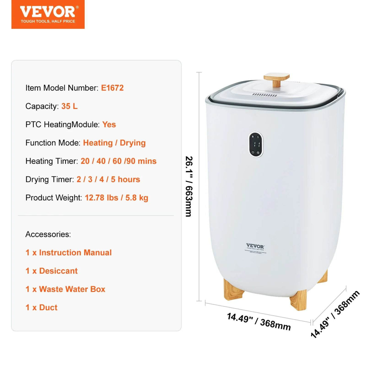 VEVOR 35L Towel Warmer Luxury Large Towel Warmer Bucket with Drying Modes & LED Screen for Bathroom Spa Bathrobe Blanket - Sleep Galleria