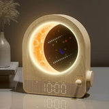 Wake Up Light Sunrise Alarm Clock Dual Alarm Stepless Dimmable Moon Lamp 10 Soothing Sounds Sleep Timer Night Light - Omega Lifestyles