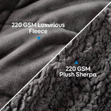 Weighted Blanket 15 lbs Queen Size 60x80 inches, Flannel Shaggy Sherpa Weighted Blanket for Adults Comfortable Weighted Blankets - Omega Lifestyles