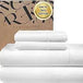 WESTBROOKE Lush Sateen 100% Cotton Sheet Set | King Size Sateen Sheets - 4 Piece Long Staple Cotton Bedding Set with Elasticized - Omega Lifestyles