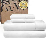 WESTBROOKE Lush Sateen 100% Cotton Sheet Set | King Size Sateen Sheets - 4 Piece Long Staple Cotton Bedding Set with Elasticized - Omega Lifestyles