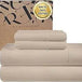 WESTBROOKE Lush Sateen 100% Cotton Sheet Set | King Size Sateen Sheets - 4 Piece Long Staple Cotton Bedding Set with Elasticized - Omega Lifestyles
