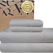 WESTBROOKE Lush Sateen 100% Cotton Sheet Set | King Size Sateen Sheets - 4 Piece Long Staple Cotton Bedding Set with Elasticized - Omega Lifestyles