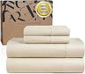 WESTBROOKE Lush Sateen 100% Cotton Sheet Set | King Size Sateen Sheets - 4 Piece Long Staple Cotton Bedding Set with Elasticized - Omega Lifestyles