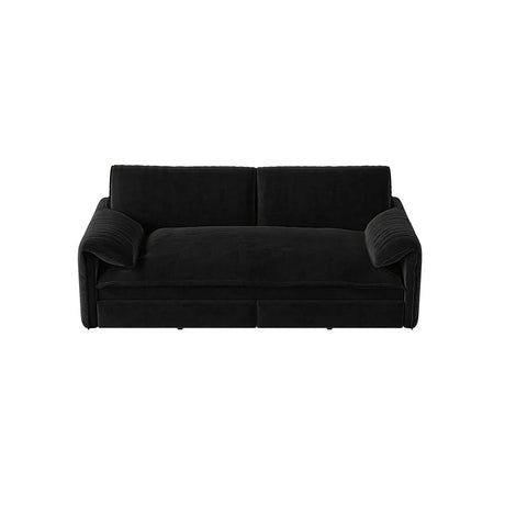 3-In-1 Convertible Velvet Queen Sleeper Sofa Bed With Storage - Omega Lifestyles