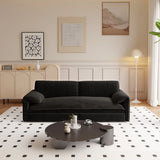 3-In-1 Convertible Velvet Queen Sleeper Sofa Bed With Storage - Omega Lifestyles