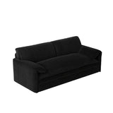 3-In-1 Convertible Velvet Queen Sleeper Sofa Bed With Storage - Omega Lifestyles