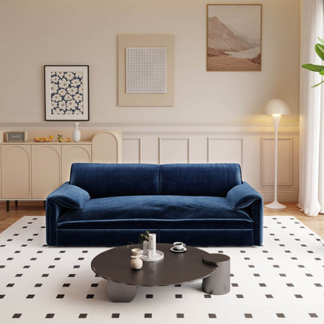 3 - In - 1 Convertible Velvet Queen Sleeper Sofa Bed With Storage - Slumberine - Omega Lifestyles