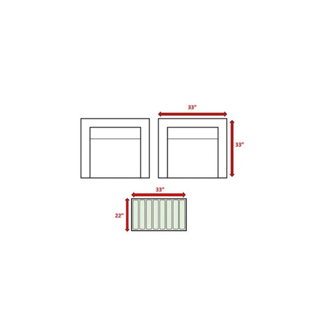 3 - Piece Chic Rattan Wicker Outdoor Seating Group - Slumberine - Omega Lifestyles