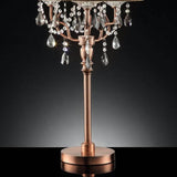 35-Inch Crystal Accent Metal Table Lamp - Sleep Galleria