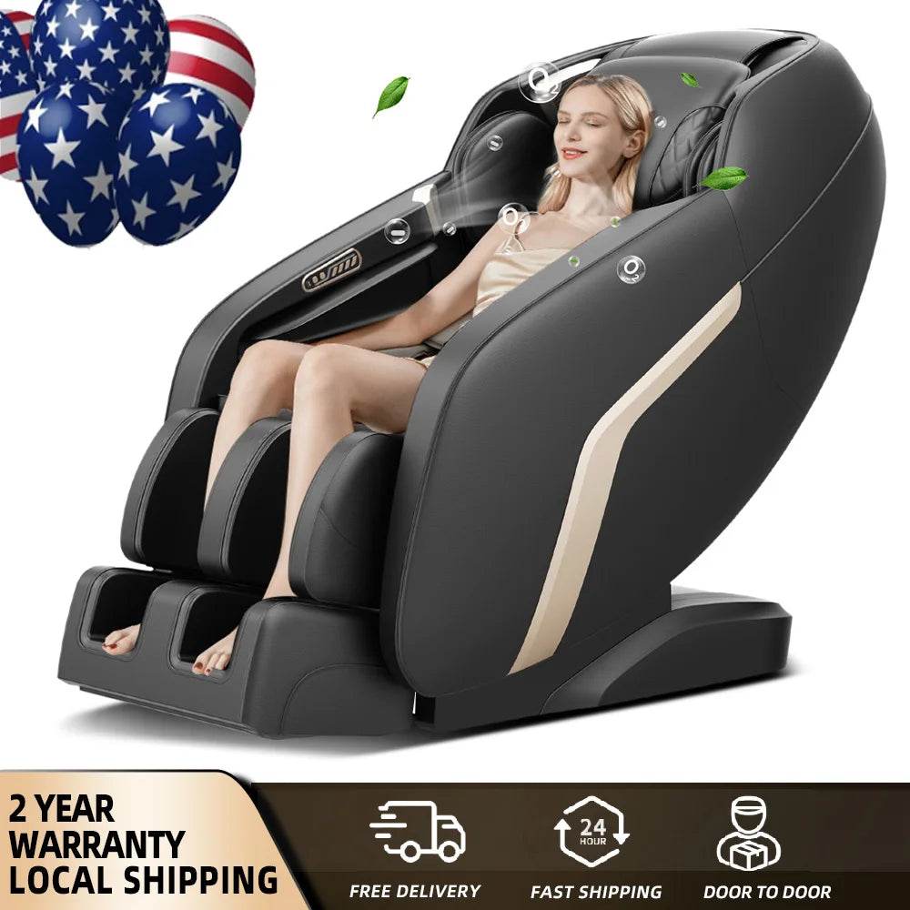 4D Airbag Zero Gravity Full-Body Massage Chair with Foot Roller - Omega Lifestyles