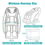 4D Airbag Zero Gravity Full-Body Massage Chair with Foot Roller - Omega Lifestyles