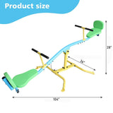 Children’s 360-Degree Rotating Double Seesaw With Backrest - Omega Lifestyles