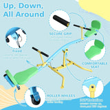 Children’s 360-Degree Rotating Double Seesaw With Backrest - Omega Lifestyles