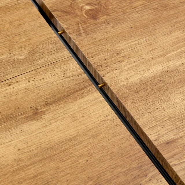 Extendable Round MDF Dining Table With Six PU Chairs - Omega Lifestyles