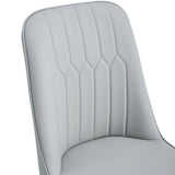 Extendable Round MDF Dining Table With Six PU Chairs - Omega Lifestyles