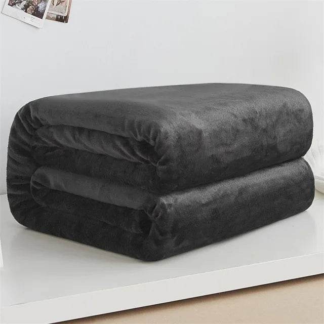 Fluffy Coral Fleece Plush Winter Blanket - Sleep Galleria