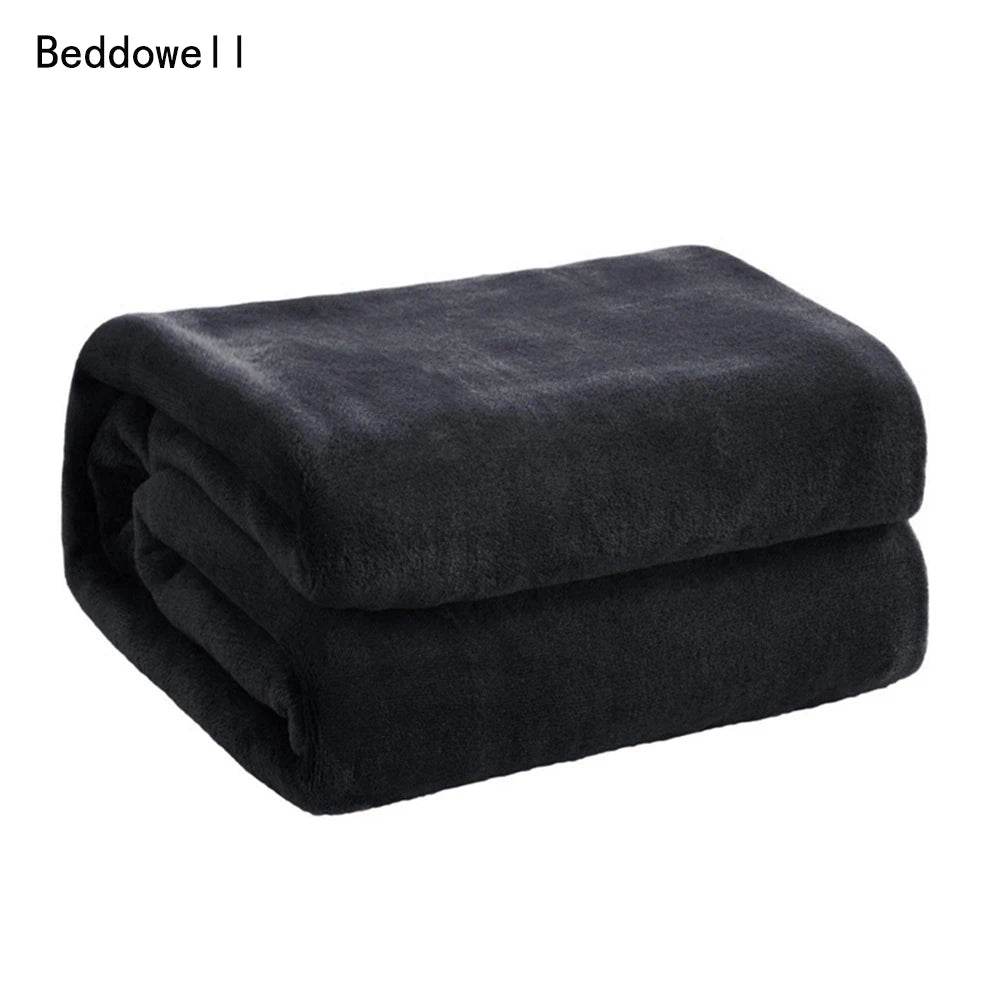 Fluffy Coral Fleece Plush Winter Blanket - Sleep Galleria