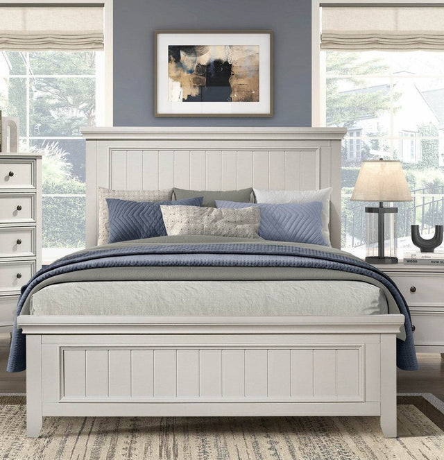 Full Size Farmhouse Panel Wood Bed Frame - Slumberine - Omega Lifestyles