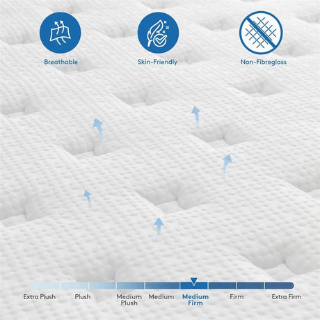 Gel-Infused Hybrid Memory Foam Mattress - Sleep Galleria