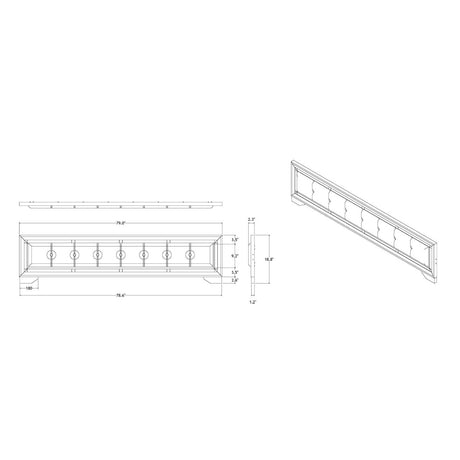 King Modern Solid Wood Panel Bed Frame With Padded Headboard - Slumberine - Omega Lifestyles