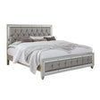 King Modern Solid Wood Panel Bed Frame With Padded Headboard - Slumberine - Omega Lifestyles