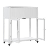 Mini Fir Wood Cold Frame Greenhouse With Wheels - Slumberine - Omega Lifestyles