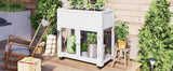 Mini Fir Wood Cold Frame Greenhouse With Wheels - Slumberine - Omega Lifestyles
