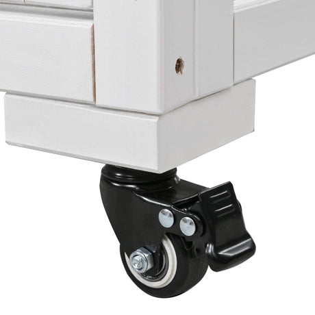 Mini Fir Wood Cold Frame Greenhouse With Wheels - Slumberine - Omega Lifestyles