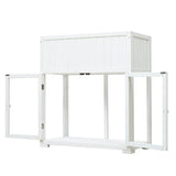 Mini Fir Wood Cold Frame Greenhouse With Wheels - Slumberine - Omega Lifestyles