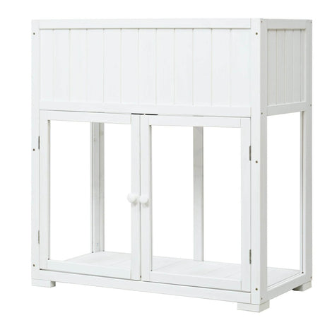 Mini Fir Wood Cold Frame Greenhouse With Wheels - Slumberine - Omega Lifestyles