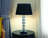 Modern Black Silver Sphere Design Table Lamp - Omega Lifestyles