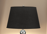 Modern Black Silver Sphere Design Table Lamp - Omega Lifestyles