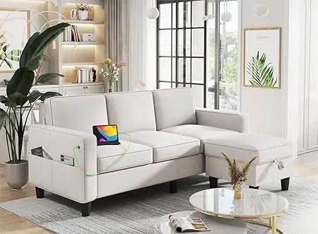 Modern L Shaped Sectional Sofa - Omega Lifestyles