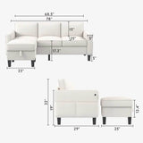 Modern L Shaped Sectional Sofa - Omega Lifestyles