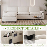 Oversized Corduroy 3-Seater Sofa With Ottoman - Omega Lifestyles