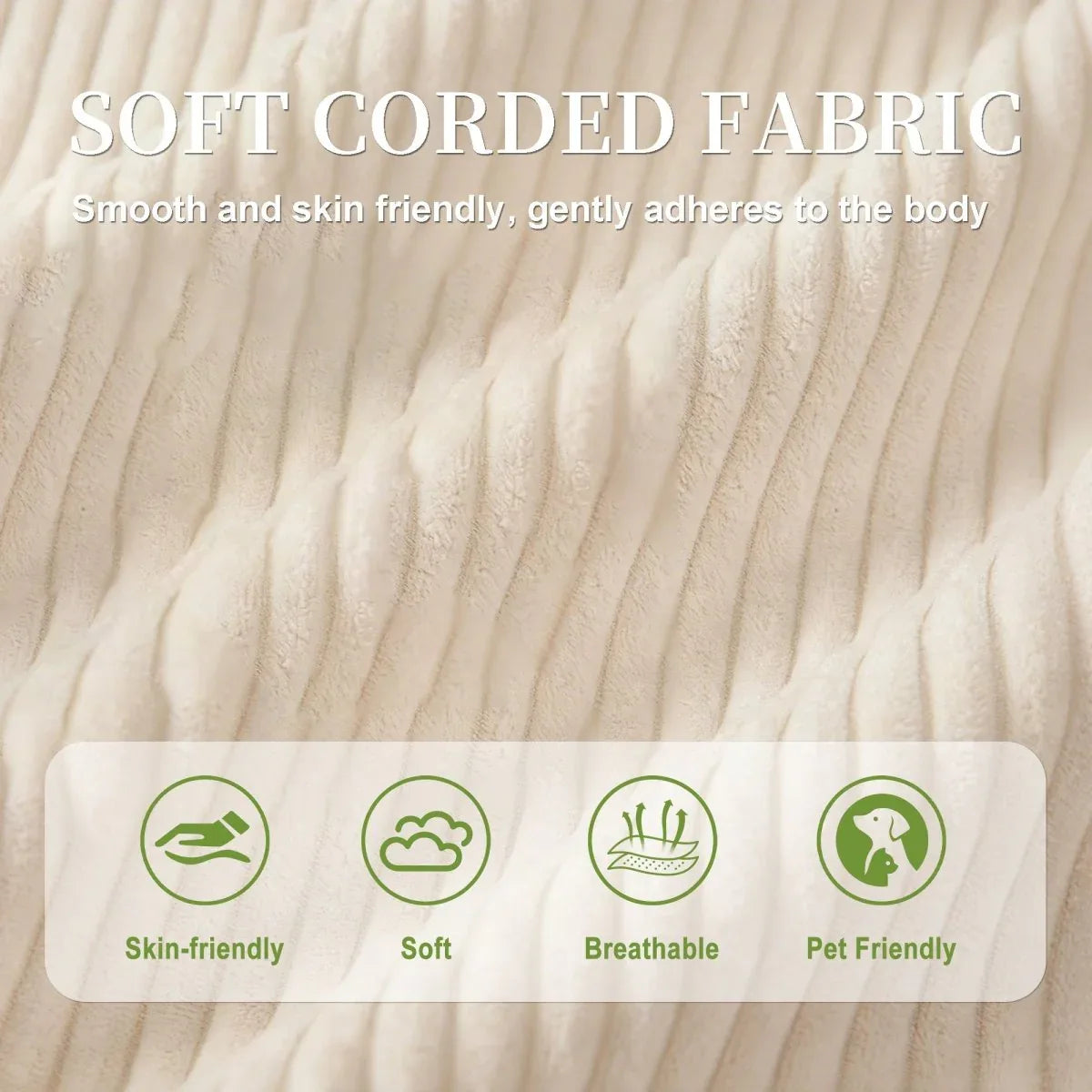 Oversized Corduroy 3-Seater Sofa With Ottoman - Omega Lifestyles