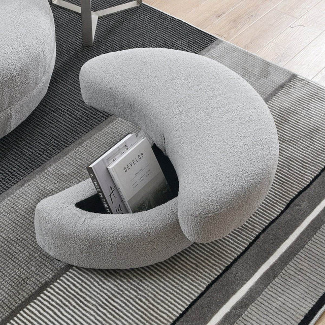 Oversized Plush Swivel Chair With Storage Ottoman - Omega Lifestyles