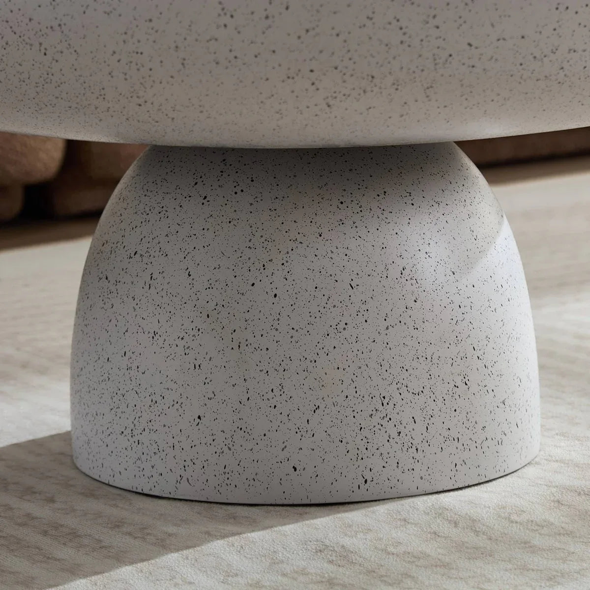 Round Fiberglass Mushroom Shape Coffee Table 32-Inch - Omega Lifestyles