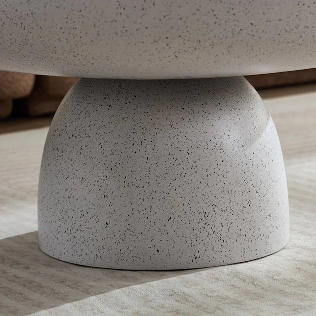 Round Fiberglass Mushroom Shape Coffee Table 32-Inch - Omega Lifestyles