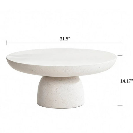 Round Fiberglass Mushroom Shape Coffee Table 32-Inch - Omega Lifestyles