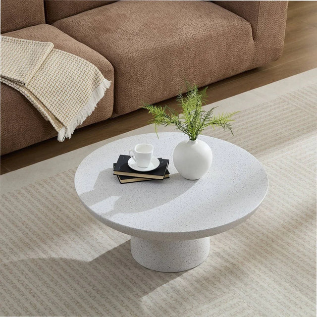 Round Fiberglass Mushroom Shape Coffee Table 32-Inch - Omega Lifestyles
