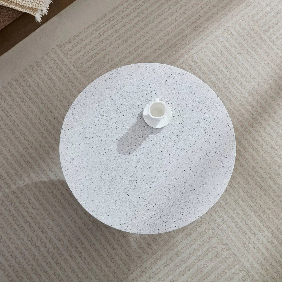 Round Fiberglass Mushroom Shape Coffee Table 32-Inch - Omega Lifestyles