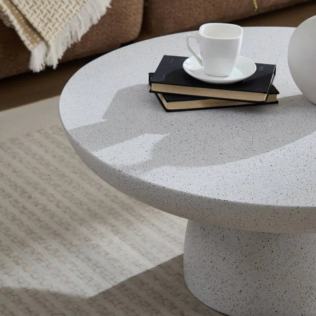 Round Fiberglass Mushroom Shape Coffee Table 32-Inch - Omega Lifestyles